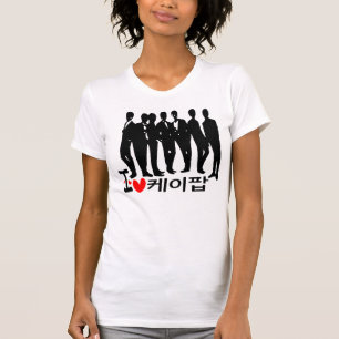 Ich hebe KPOP auf Koreanisch - zerstörter T - Shi T-Shirt