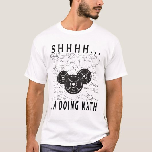 Ich hebe Mathematik ab für Gymnastik T-Shirt (Vorderseite)