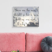 Ich hebe mein Soul Bibel mit gepackten Leinwänden  Leinwanddruck (Insitu (Wohnzimmer))