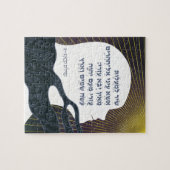 Ich hebe meine hebräischen Augen an Puzzle (Horizontal)