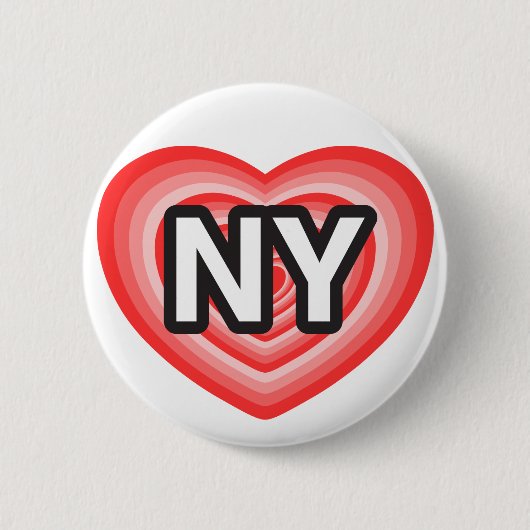 Ich hebe New York. Ich Liebe New York. Ich liebe N Button (Vorderseite)