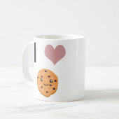 Ich hebe Oatfood-Kekse Kaffeetasse (Vorderseite Links)