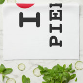 Ich hebe pierogi lustige Küchenhandtuch Geschirrtuch (Gefaltet)