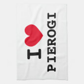 Ich hebe pierogi lustige Küchenhandtuch Geschirrtuch (Vertikal)