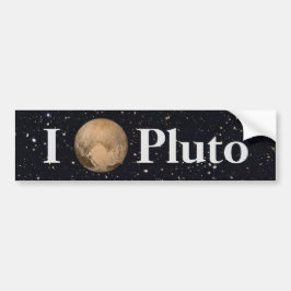 Ich hebe Pluto Starry Sky Autoaufkleber