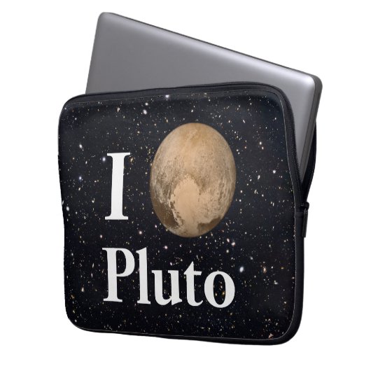Ich hebe Pluto Starry Sky Laptopschutzhülle (Vorderseite Links)