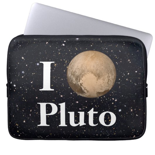 Ich hebe Pluto Starry Sky Laptopschutzhülle (Vorderseite)