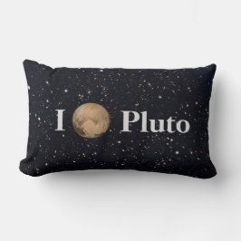 Ich hebe Pluto Starry Sky Lendenkissen