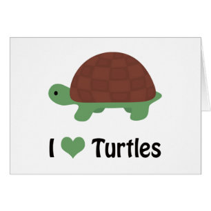 Ich hebe Schildkröten Niedlichen Cartoon Schildkrö