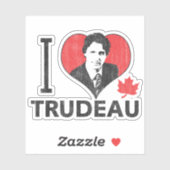Ich hebe Trudeau Contour Cut Aufkleber (Blatt)