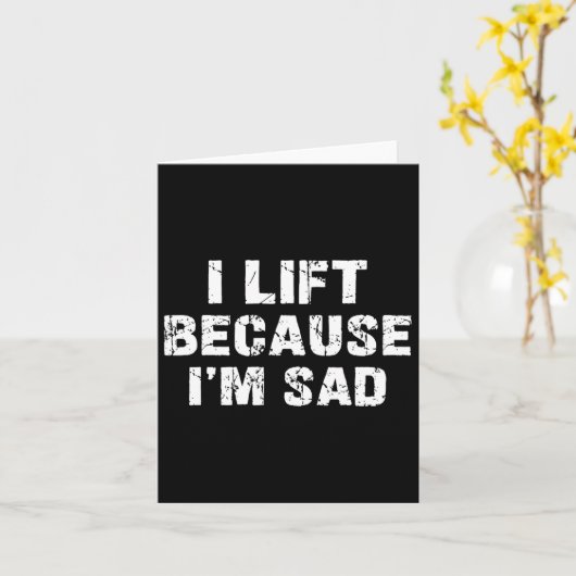 Ich hebe, weil ich traurig bin, wenn ich mein Fitn Karte (Gelbe Blume)