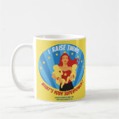 Ich hebe Zwillinge an - was ist Ihre Supermacht? Kaffeetasse (Links)