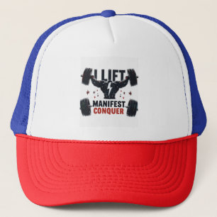 Ich heben, manifest, erobern truckerkappe