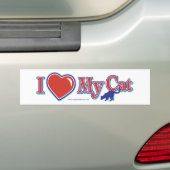 Ich hehre meine Katze Autoaufkleber (Auf Auto)