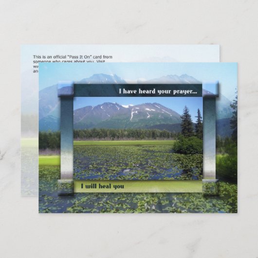 Ich heile dich postkarte (Vorne/Hinten)