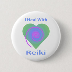 Ich heile mit Reiki Button