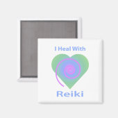 Ich heile mit Reiki Magnet (Vorderseite/Rückseite)