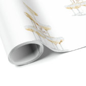 Ich heirate Champagner-Turm-Hochzeit Geschenkpapier (Rolleneckpunkt)