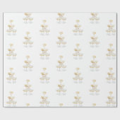 Ich heirate Champagner-Turm-Hochzeit Geschenkpapier (Flach)