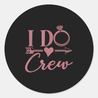Ich heirate Crew, Junggesellinnenabschied, Gruppe, Runder Aufkleber