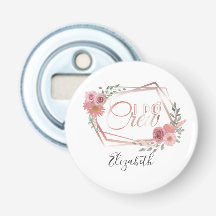 Ich heirate Crew Pink Florale Röte Pink Blumen Grü
