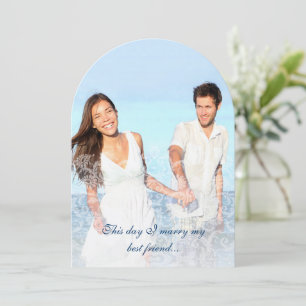 Ich heirate meine besten Freunde Foto Lace Wedding Einladung