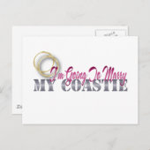 Ich heirate meinen Coastie Postkarte (Vorne/Hinten)