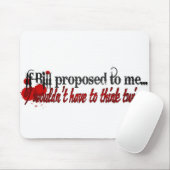 Ich heirate Sie Bill Mousepad (Mit Mouse)