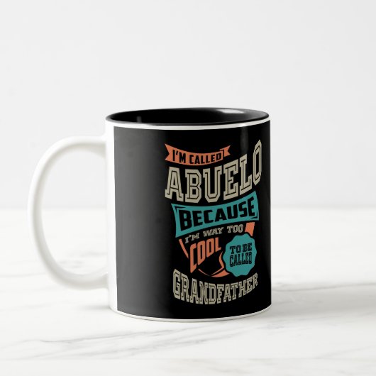 Ich heiße Abuelo Zweifarbige Tasse (Links)