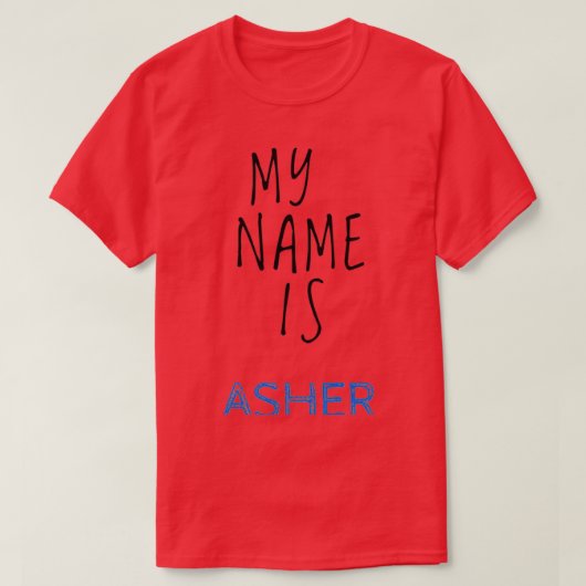 Ich heiße Ascher T-Shirt (Design vorne)
