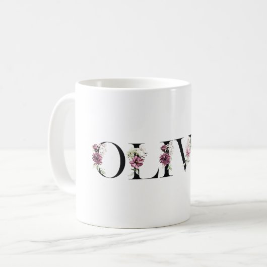 Ich heiße Olivia. Ich heiße Olivia. Kaffeetasse (Vorderseite Links)