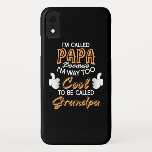 Ich heiße Papa, weil ich viel zu Cool bin Case-Mate iPhone Hülle (Rückseite)