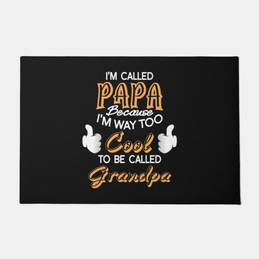 Ich heiße Papa, weil ich viel zu Cool bin Fußmatte (Vorderseite)