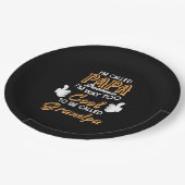 Ich heiße Papa, weil ich viel zu Cool bin Pappteller (Schrägansicht)