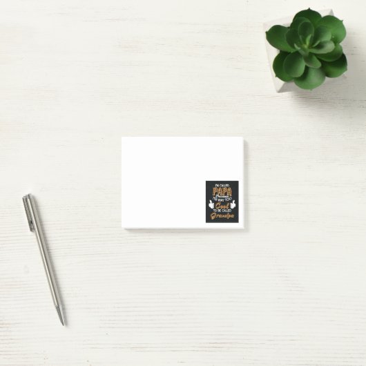 Ich heiße Papa, weil ich viel zu Cool bin Post-it Klebezettel (Büro)