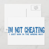 Ich heize nicht postkarte (Vorne/Hinten)