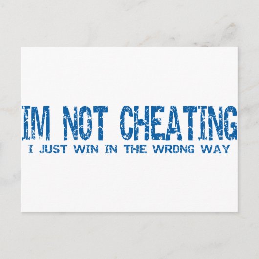 Ich heize nicht postkarte (Vorderseite)