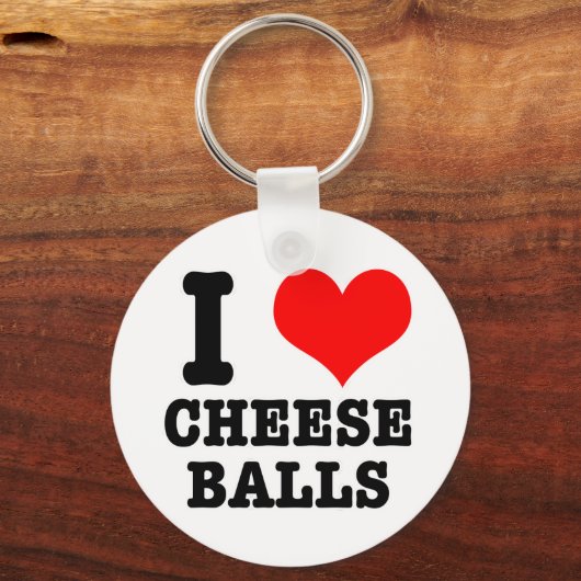 ICH HEIZT (LIEBE) KÄSTE BALLS SCHLÜSSELANHÄNGER (Vorderseite)