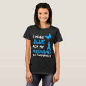 Ich Hemd Als Bewusstsein Blau Ehemann T-Shirt (Vorne ganz)