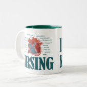 ICH HERDE NURSING ZWEIFARBIGE TASSE (Vorderseite Links)