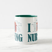 ICH HERDE NURSING ZWEIFARBIGE TASSE (Mittel)