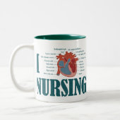 ICH HERDE NURSING ZWEIFARBIGE TASSE (Links)