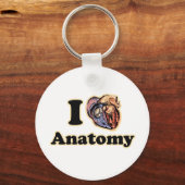 Ich Herz Anatomie Science Super Geek Schlüsselanhänger (Vorderseite)