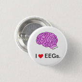 "Ich [Herz] EEGs" Knopf Button (Vorne & Hinten)
