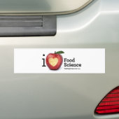 "Ich Herz-Ernährungswissenschafts-" Autoaufkleber (Auf Auto)