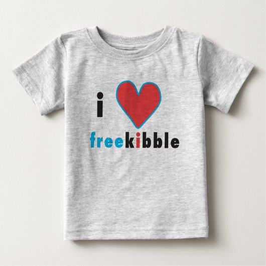 "ich Herz-freekibble" T-Shirt (Vorderseite)