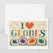 "Ich [Herz] Geoden" Postkarte (Vorne/Hinten)