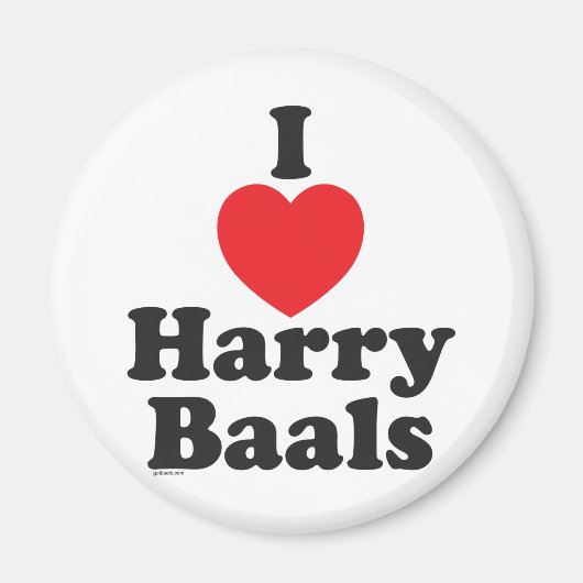 Ich 'Herz' Harry Baals Magnet (Vorne)