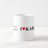 "Ich Herz-Karaoke-" Kaffee-Tasse Kaffeetasse (Mittel)