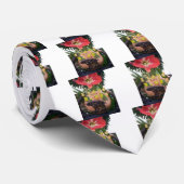 Ich (Herz) Kenia Büffel Patch/Print Krawatte (Gerollt)